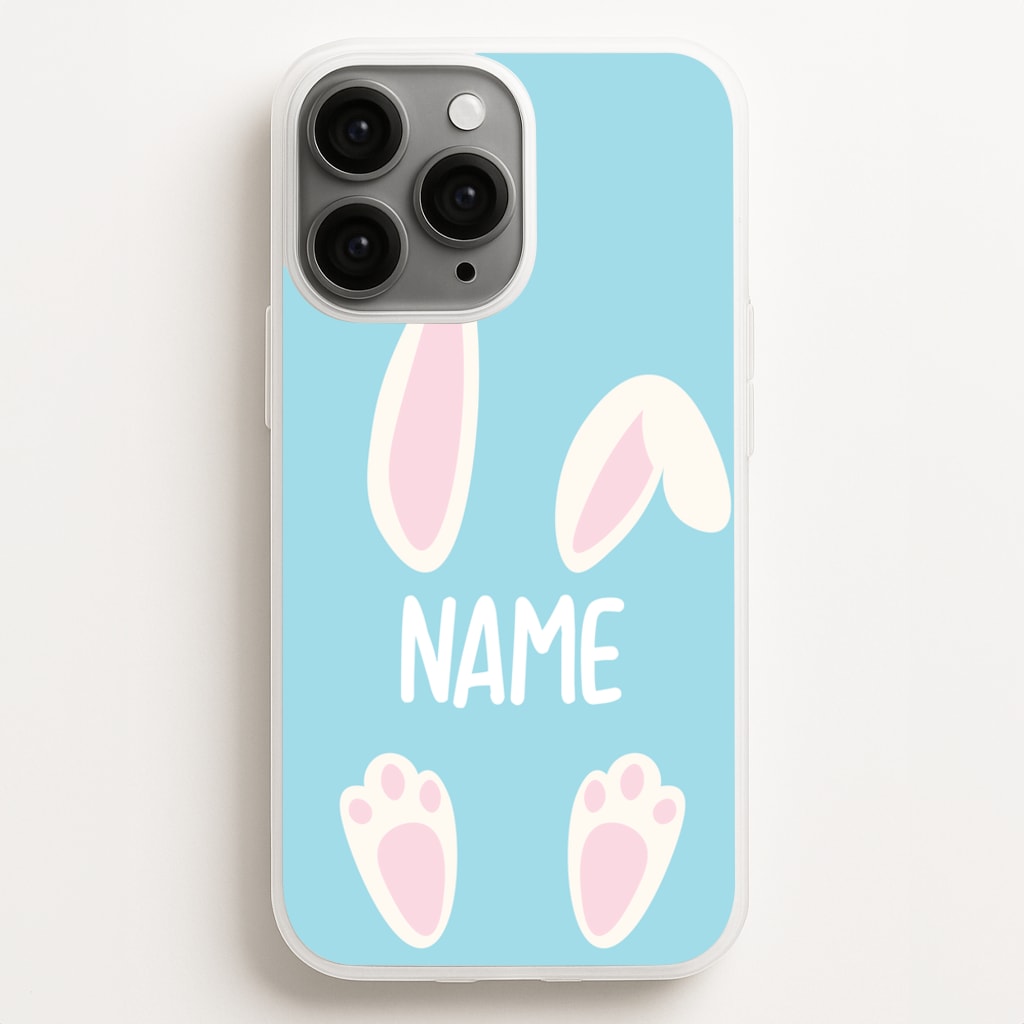 White Bunny Personalised - Easter Phone Case for iPhone 16 Pro Max