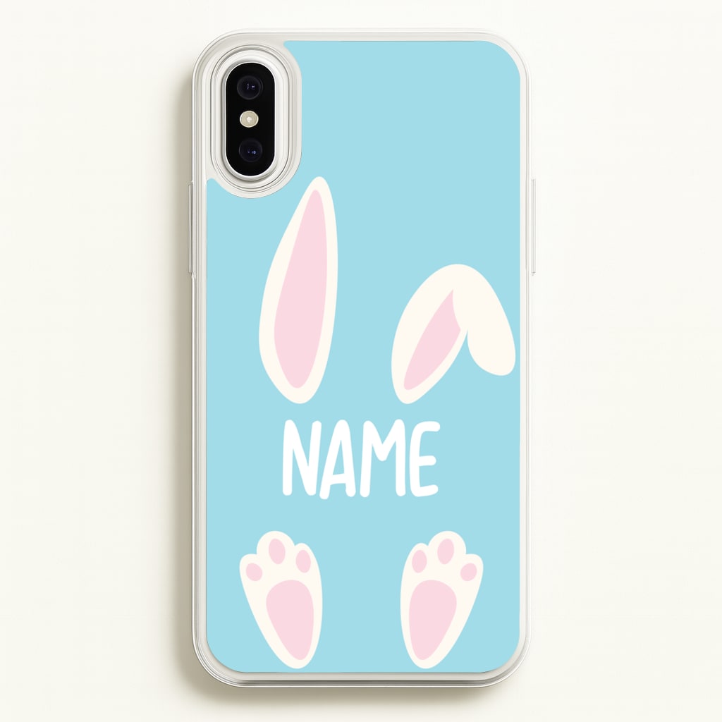 White Bunny Personalised - Easter Phone Case for iPhone XS Max