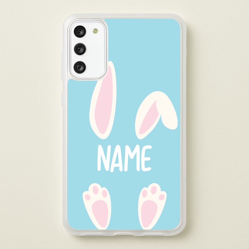 White Bunny Personalised - Easter Phone Case for Galaxy A41