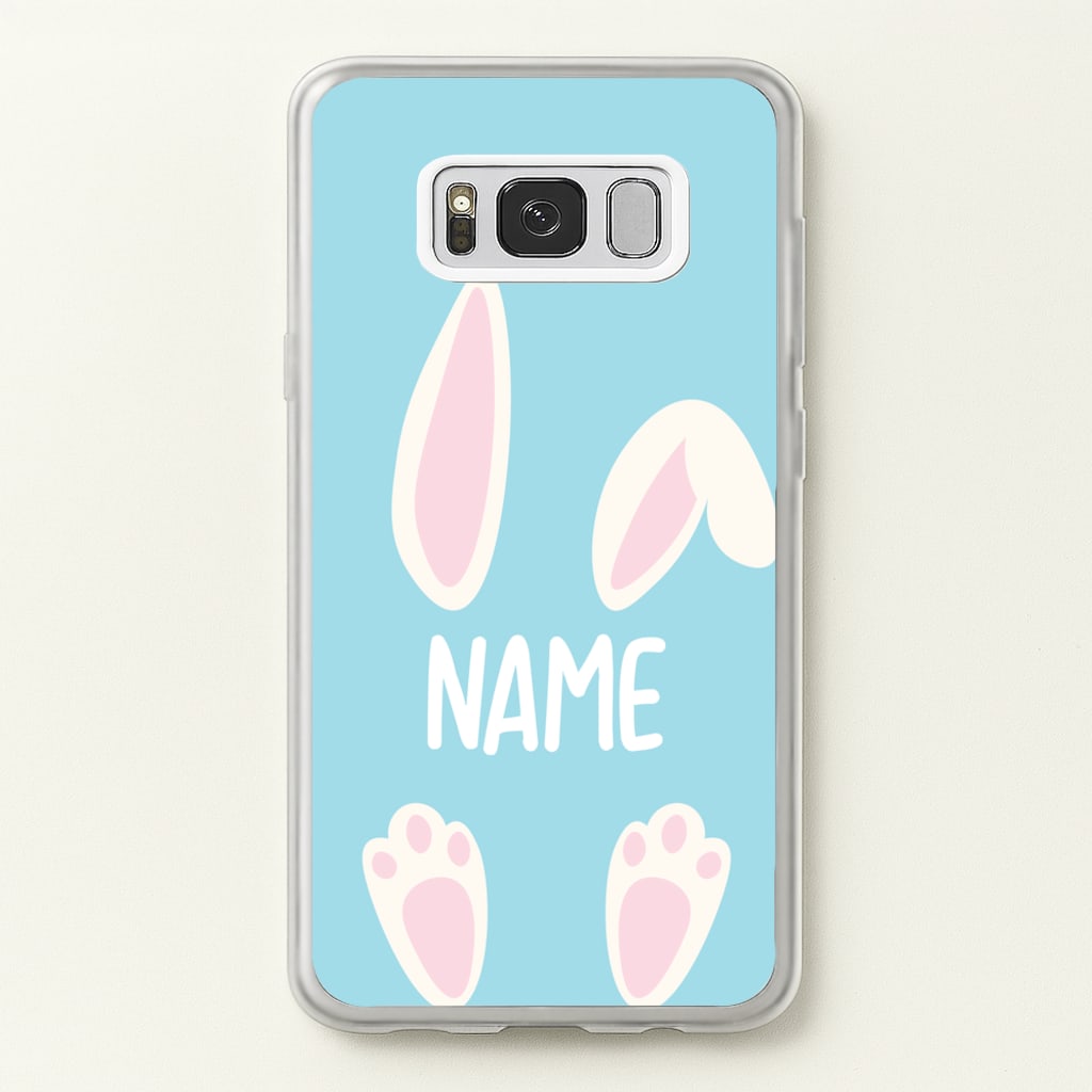 White Bunny Personalised - Easter Phone Case for Galaxy S8