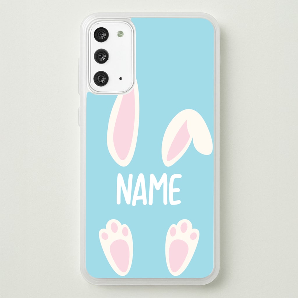 White Bunny Personalised - Easter Phone Case for Galaxy Note 20