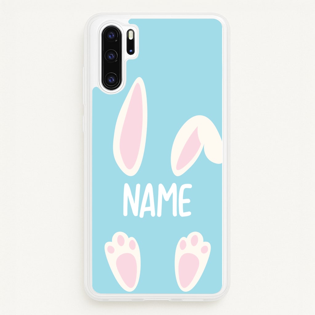 White Bunny Personalised - Easter Phone Case for Huawei P30 Pro
