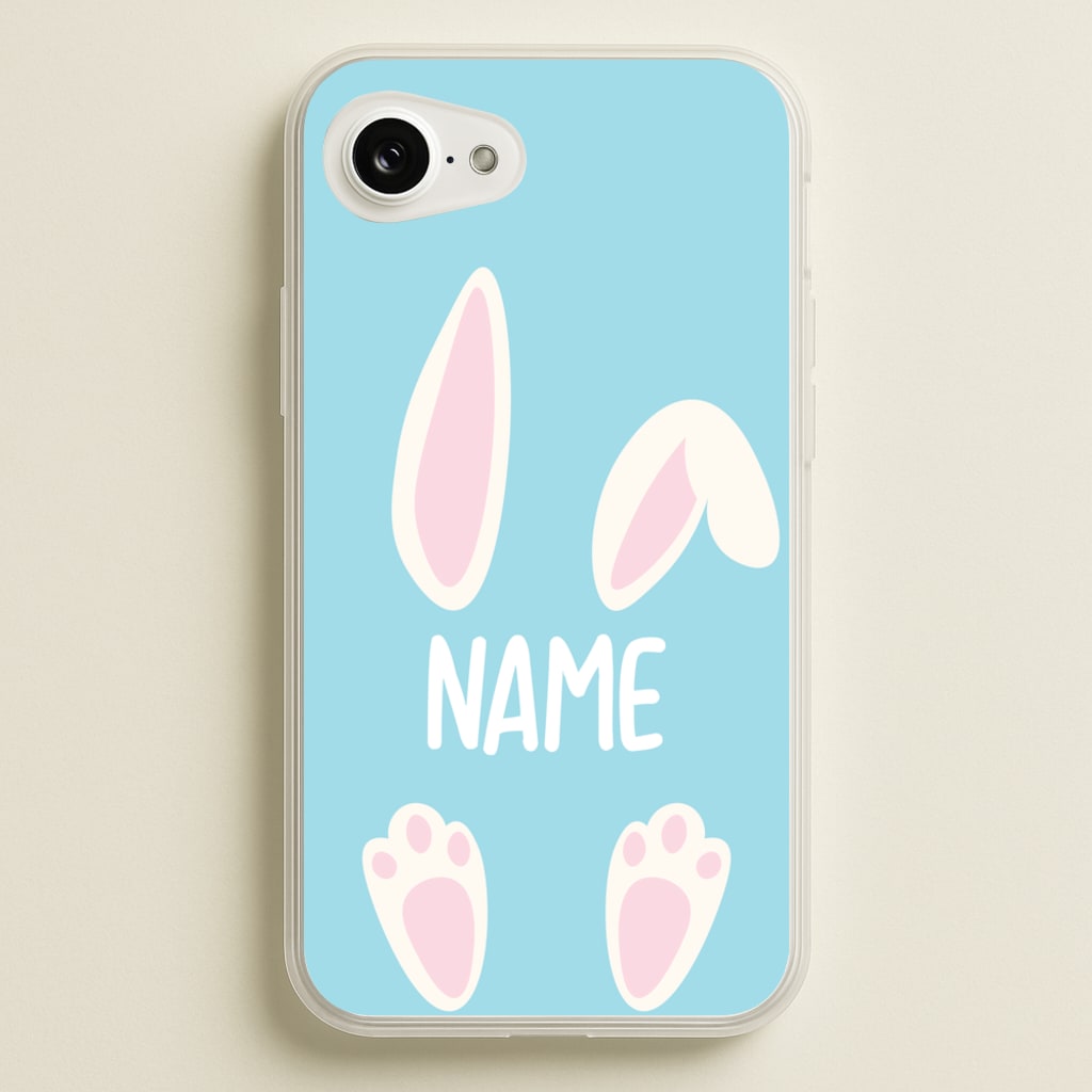 White Bunny Personalised - Easter Phone Case for iPhone 16e