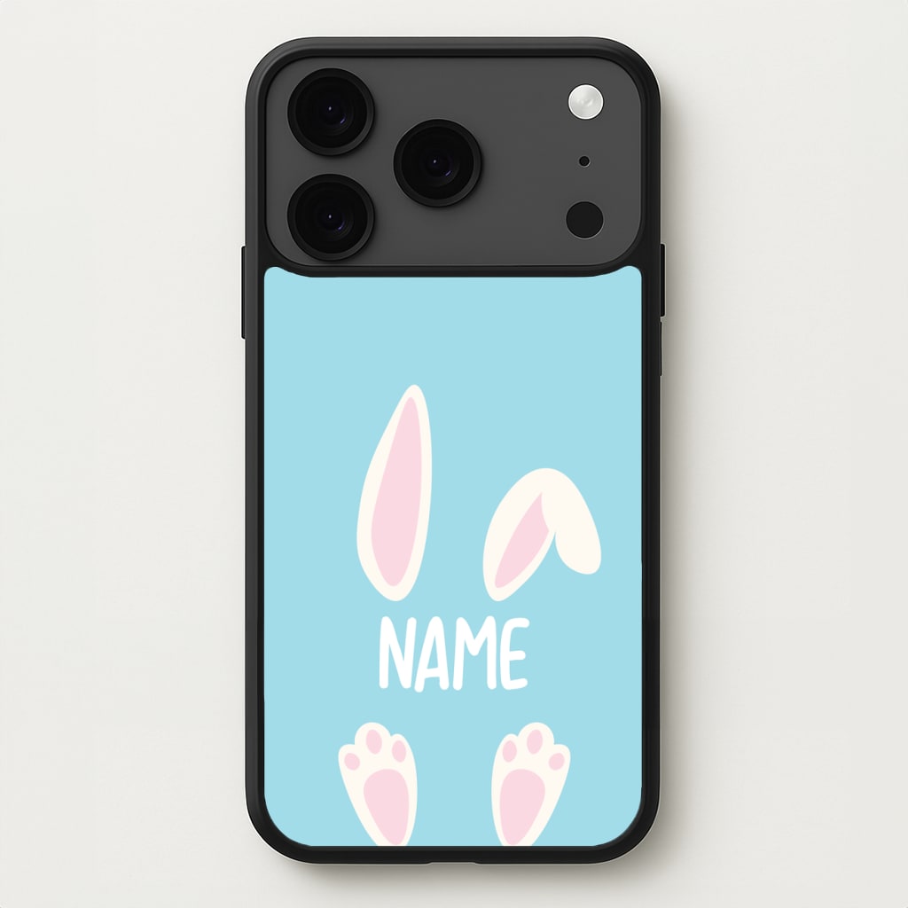 White Bunny Personalised Phone Case for iPhone 17 Pro