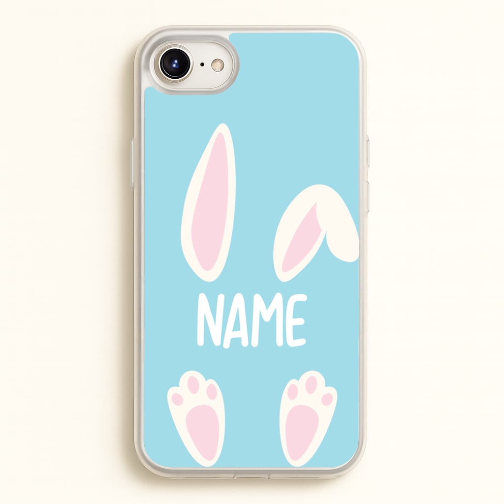 White Bunny Personalised - Easter Phone Case for iPhone 6 / 7 / 8 / SE