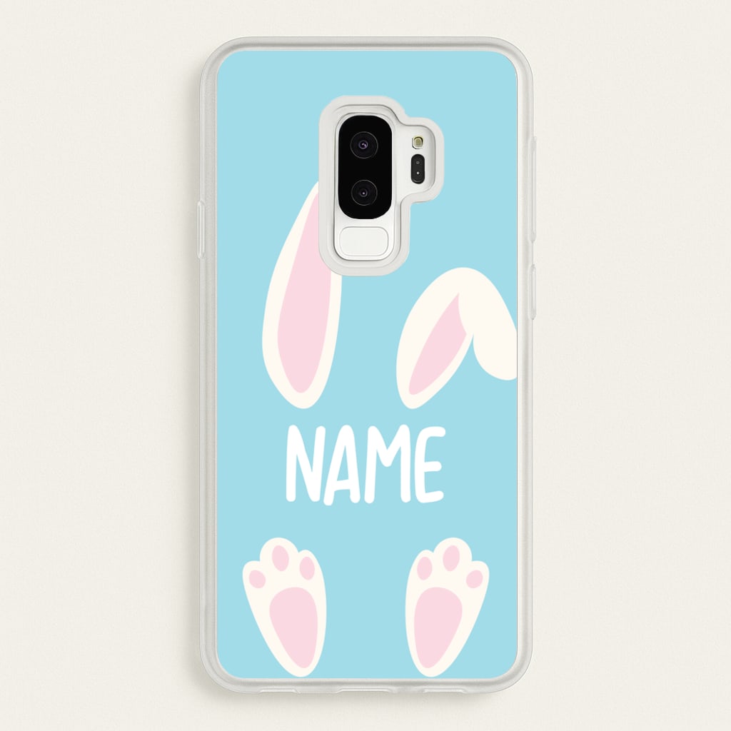 White Bunny Personalised - Easter Phone Case for Galaxy S9 Plus