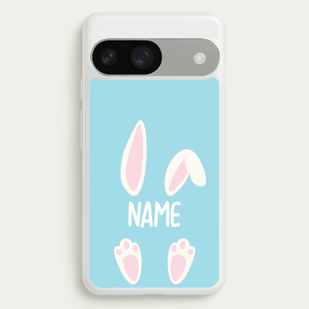 White Bunny Personalised - Easter Phone Case for Google Pixel 9 / 9 Pro