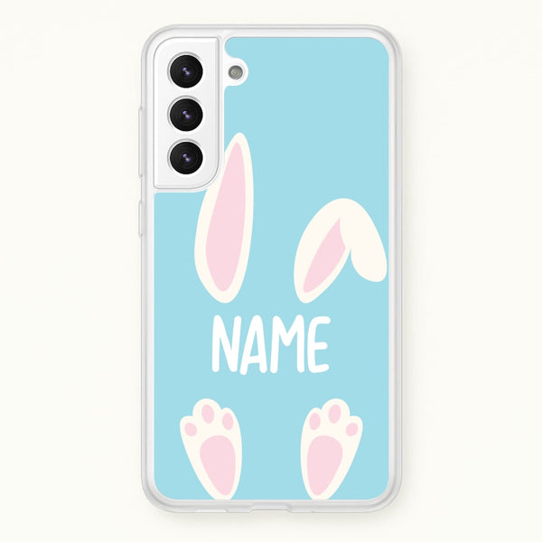 White Bunny Personalised - Easter Phone Case for Galaxy S21 Plus
