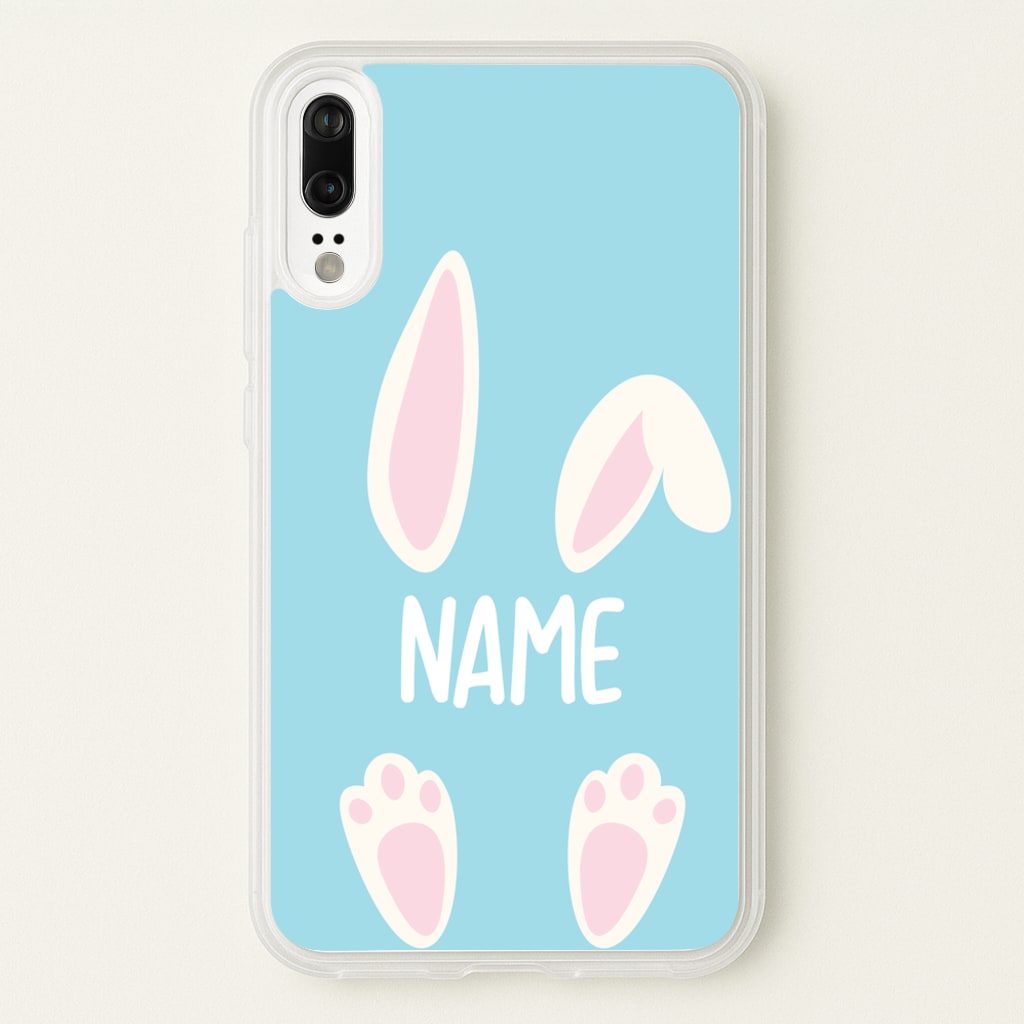 White Bunny Personalised - Easter Phone Case for Huawei P20