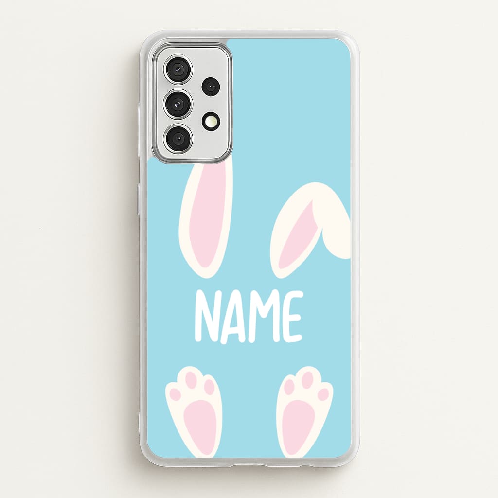 White Bunny Personalised - Easter Phone Case for Galaxy A52 / A52s