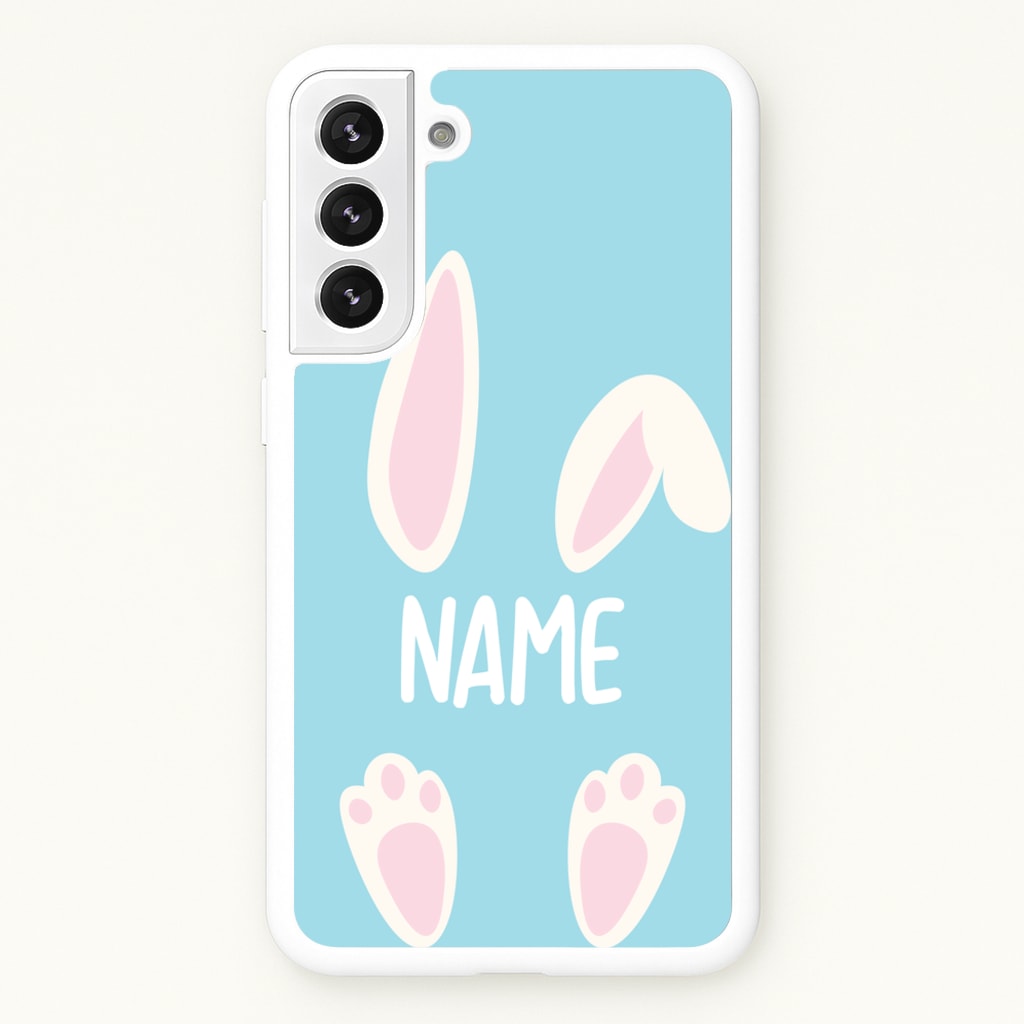 White Bunny Personalised - Easter Phone Case for Galaxy S22 Plus