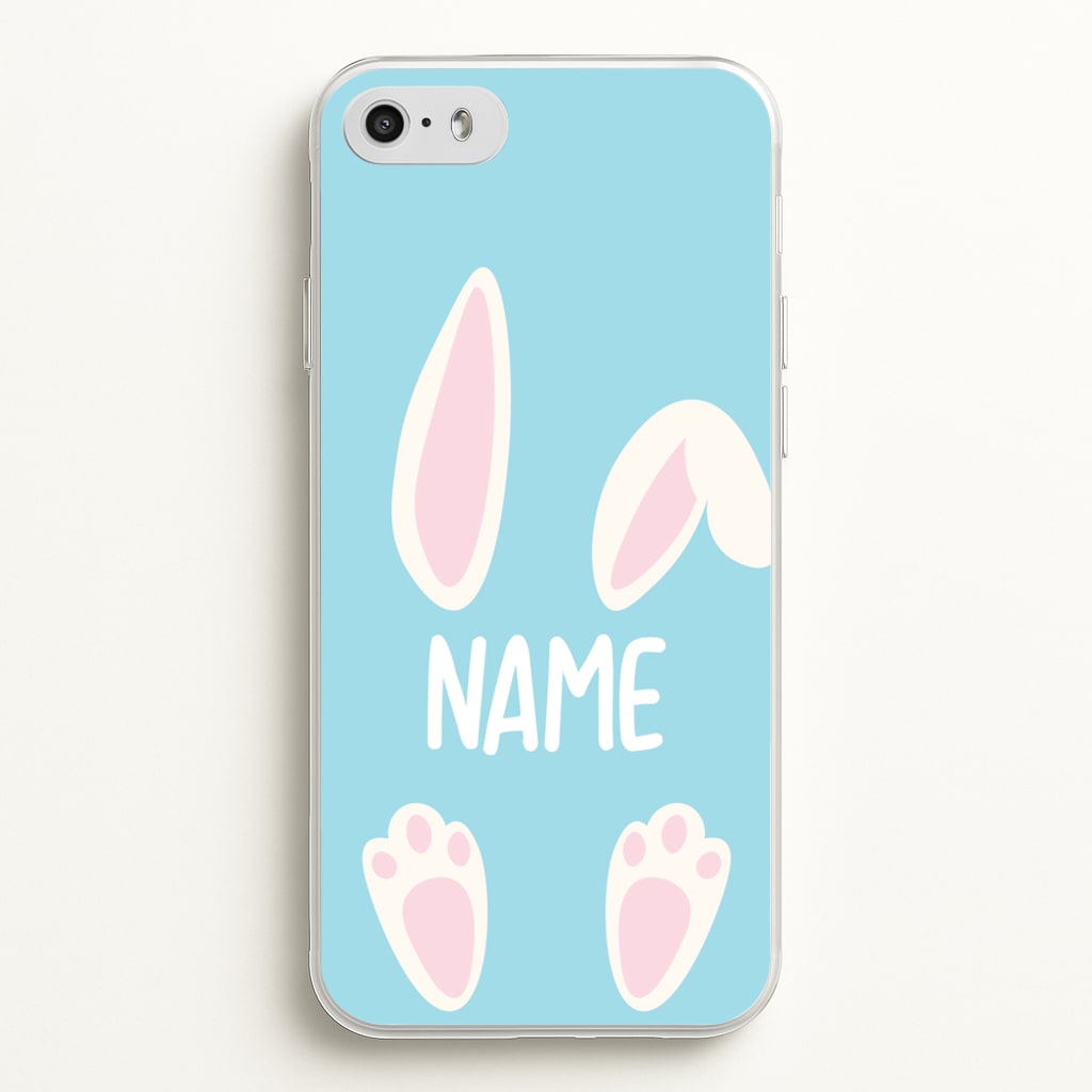 White Bunny Personalised - Easter Phone Case for iPhone 5 / 5s / SE 2016