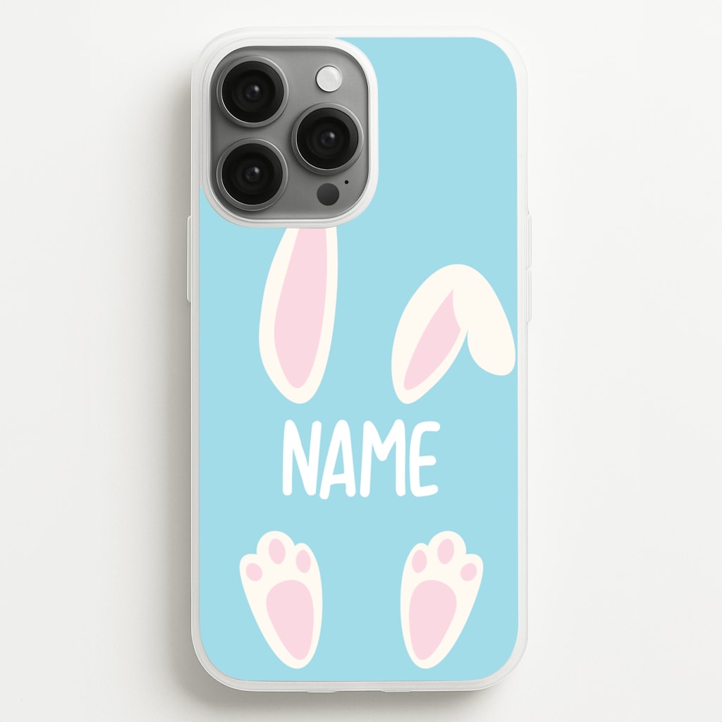 White Bunny Personalised - Easter Phone Case for iPhone 13 Pro Max