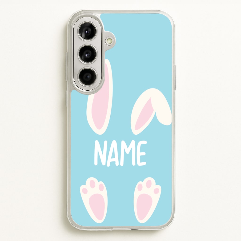 White Bunny Personalised - Easter Phone Case for Galaxy A56