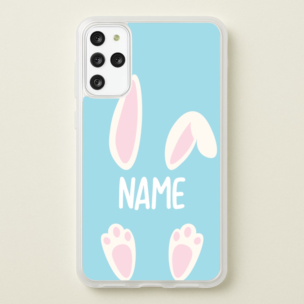 White Bunny Personalised - Easter Phone Case for Galaxy S20 Plus