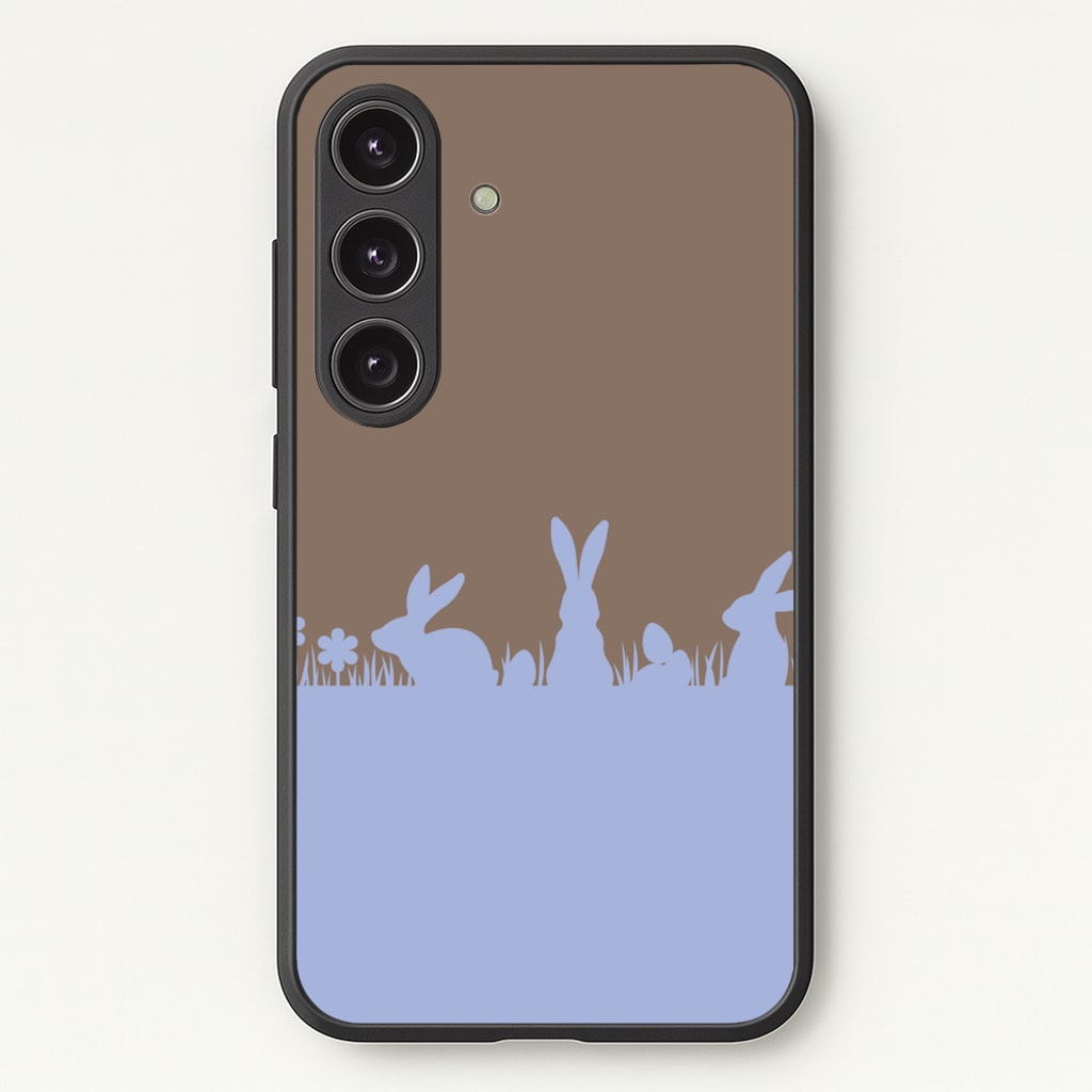 Bunny Outline - Easter Phone Case for Galaxy S25 Plus