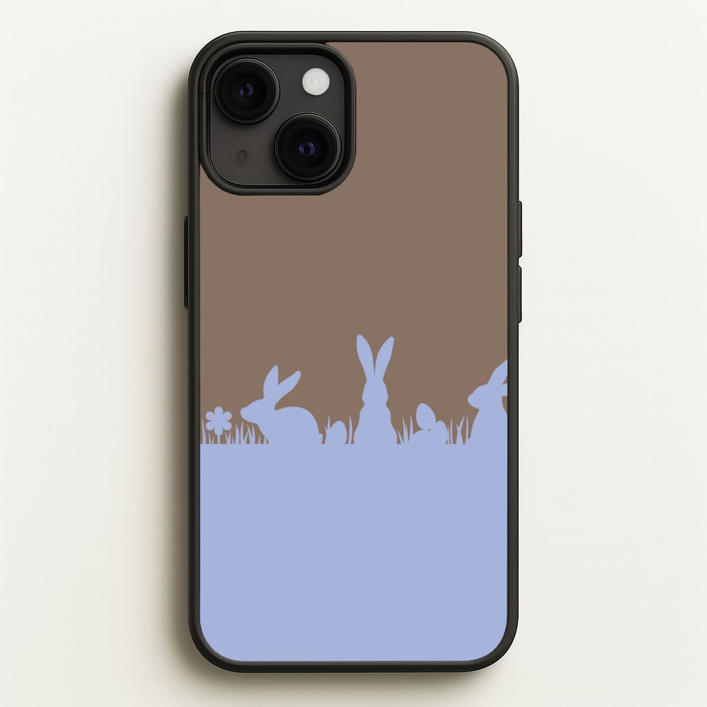 Bunny Outline - Easter Phone Case for iPhone 13