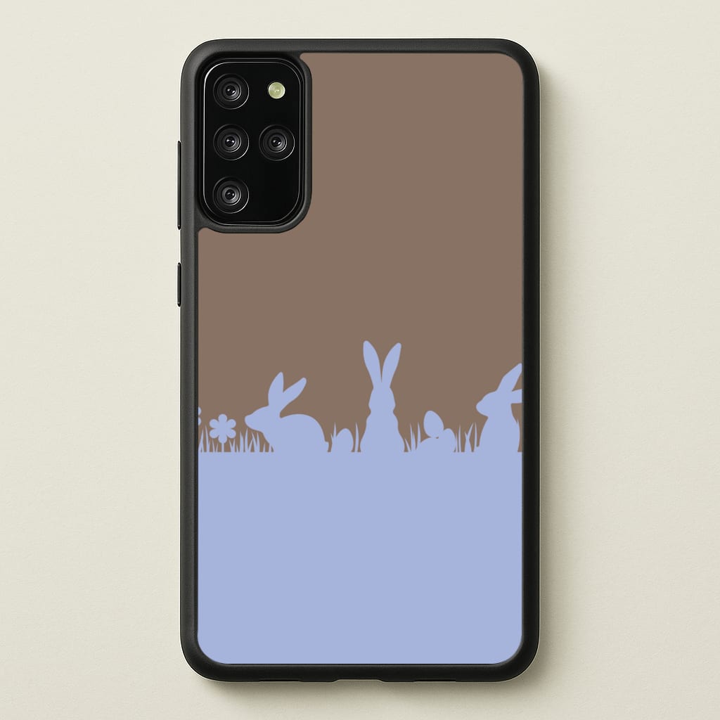 Bunny Outline - Easter Phone Case for Galaxy S20 Plus