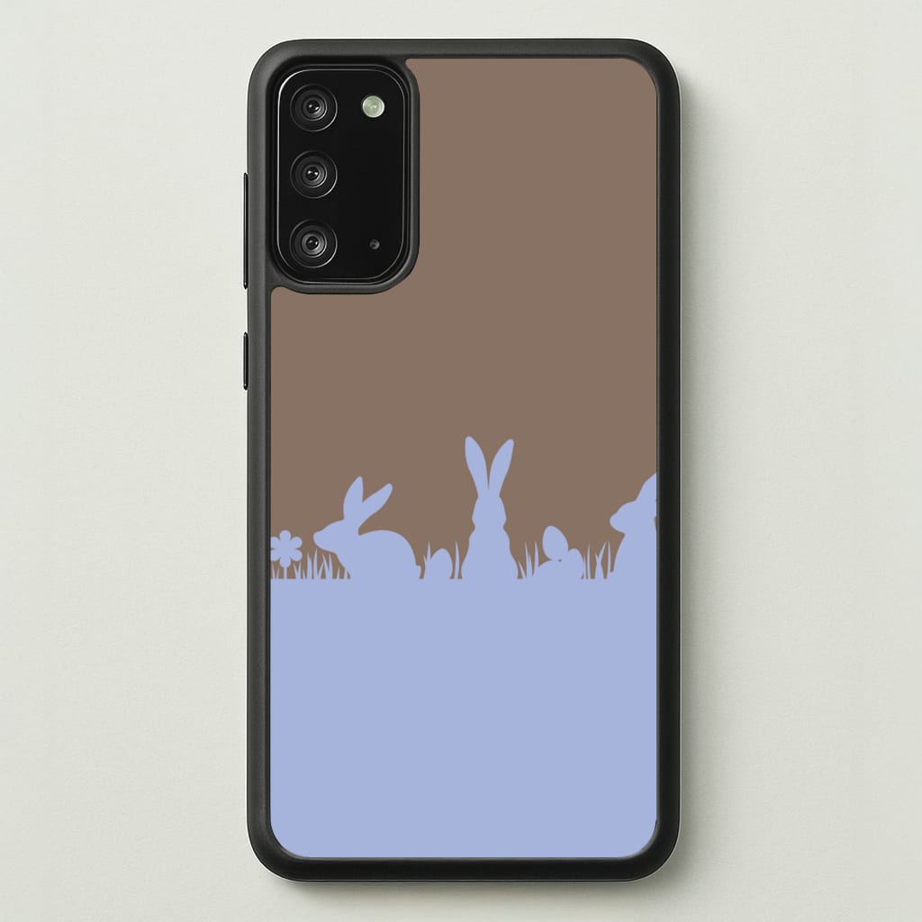 Bunny Outline - Easter Phone Case for Galaxy Note 20