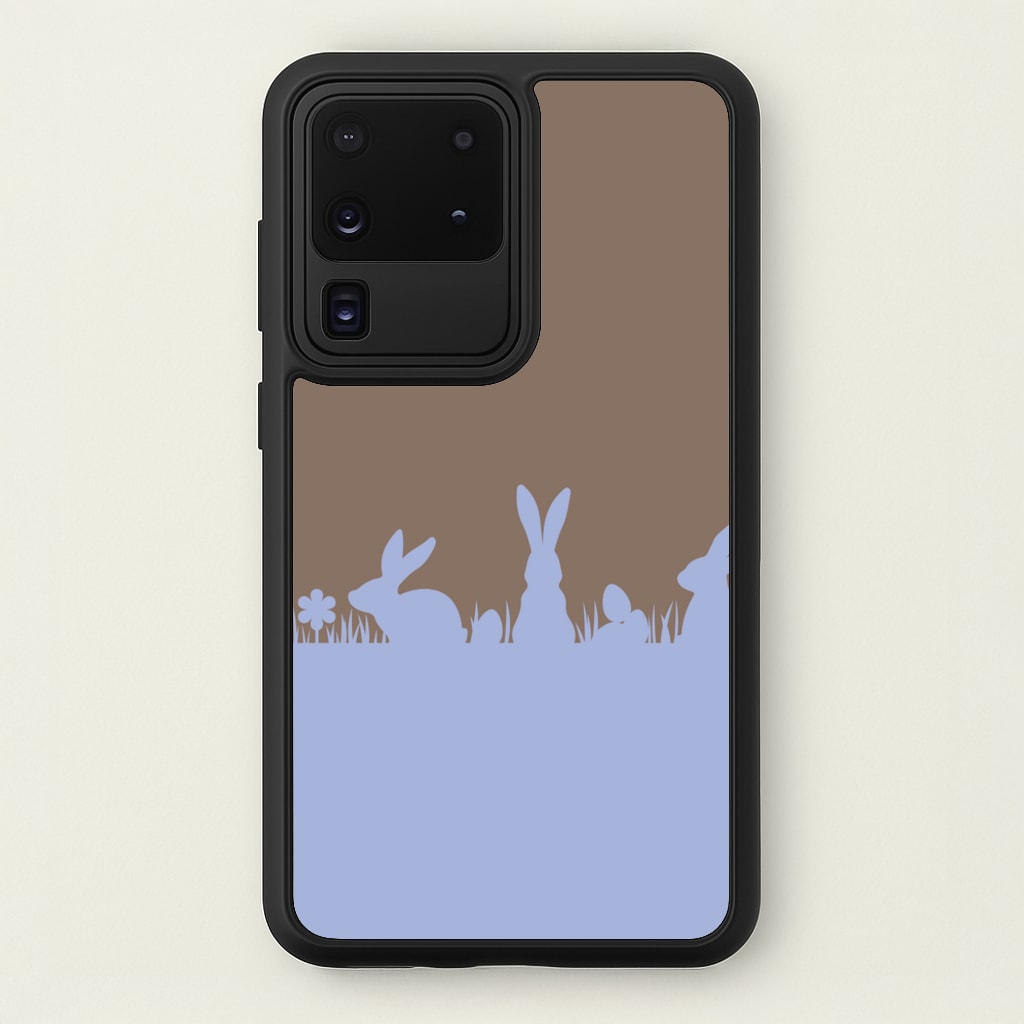 Bunny Outline - Easter Phone Case for Galaxy S20 Ultra