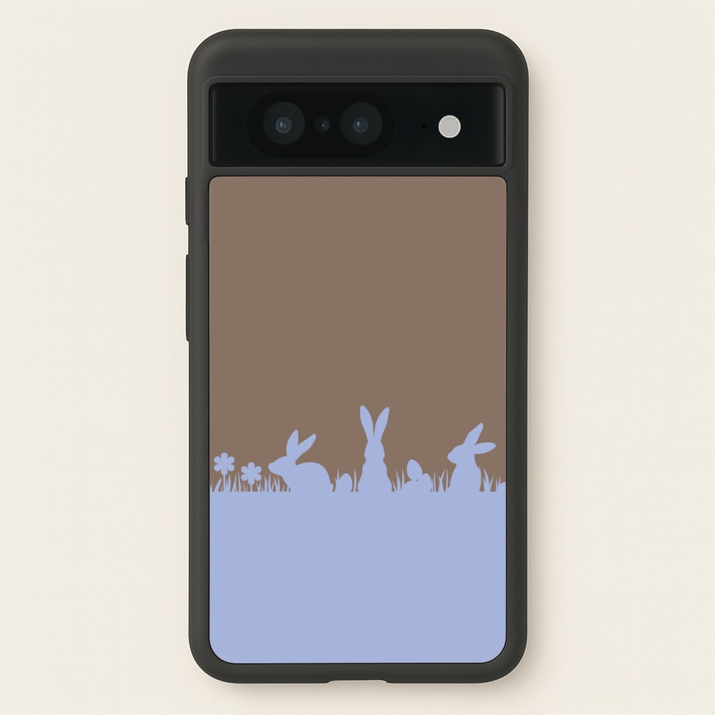 Bunny Outline - Easter Phone Case for Google Pixel 8
