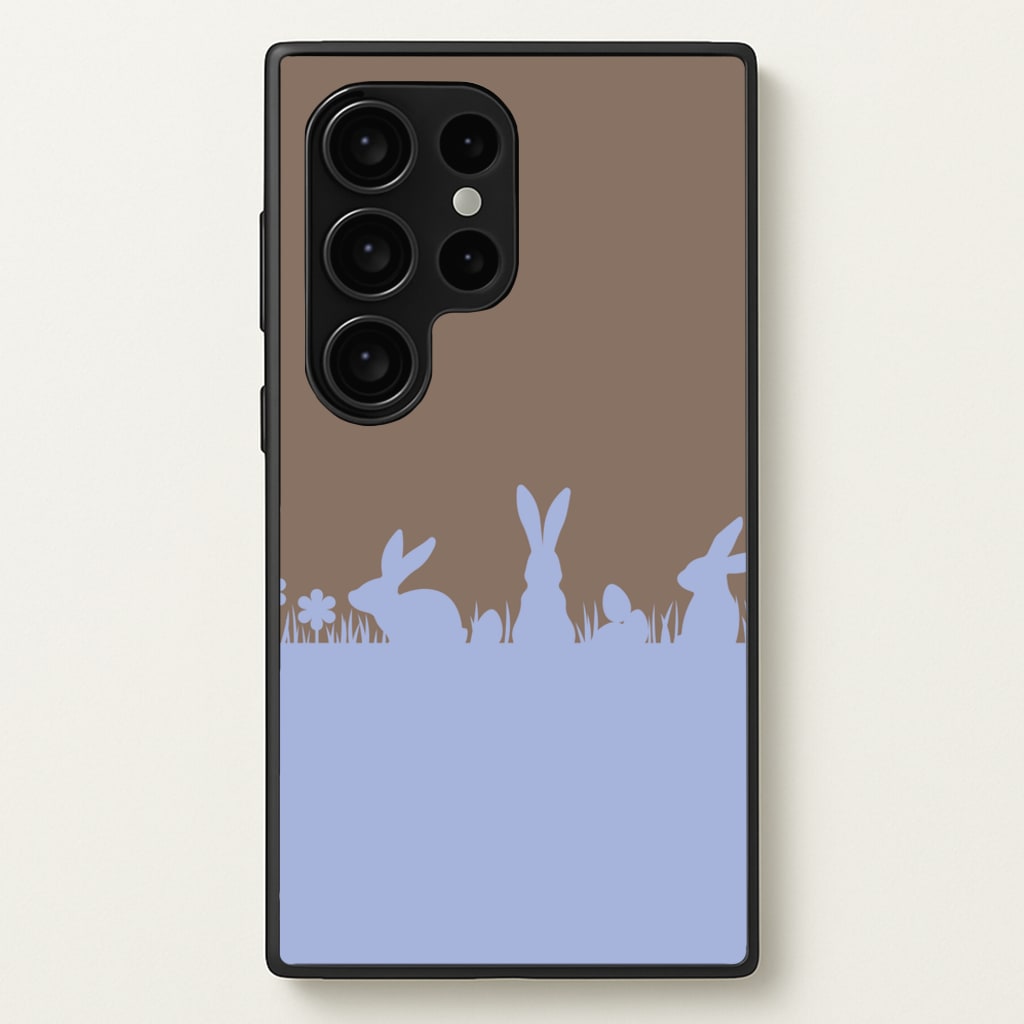 Bunny Outline - Easter Phone Case for Galaxy S24 Ultra