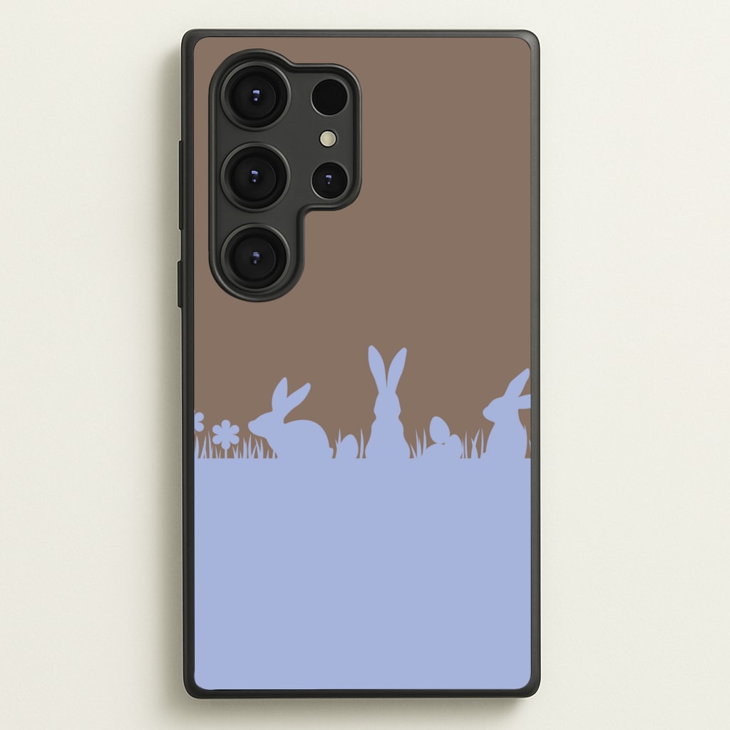 Bunny Outline - Easter Phone Case for Galaxy S25 Ultra
