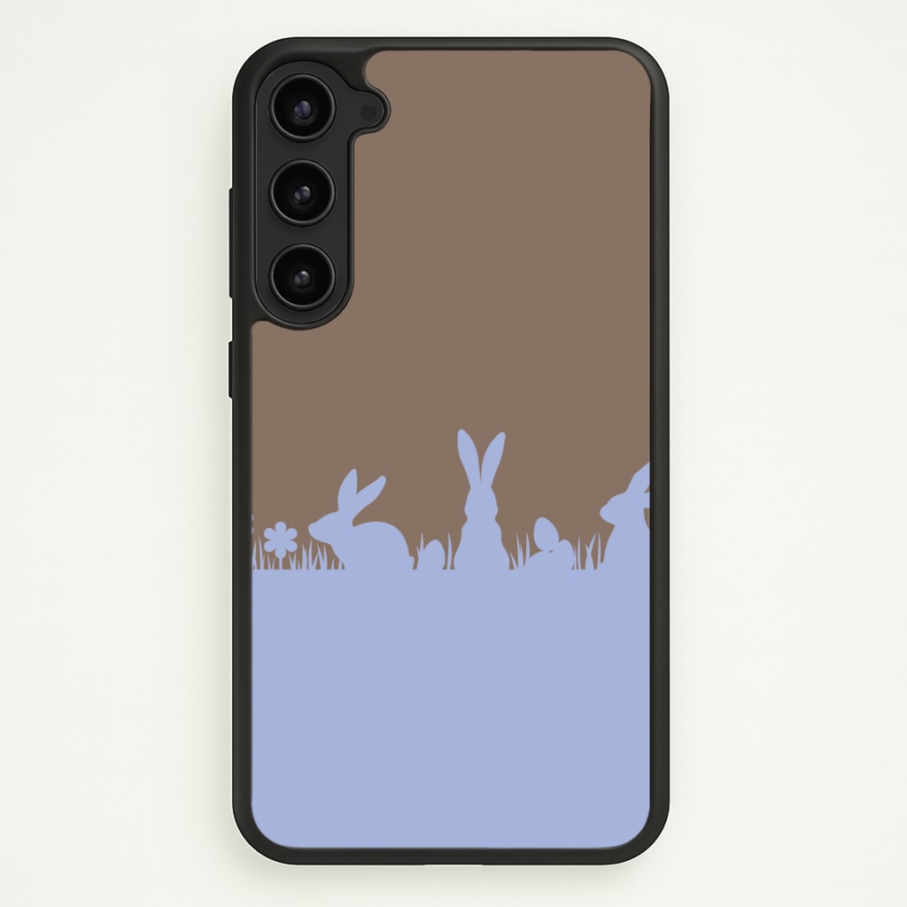 Bunny Outline - Easter Phone Case for Galaxy S23 Plus