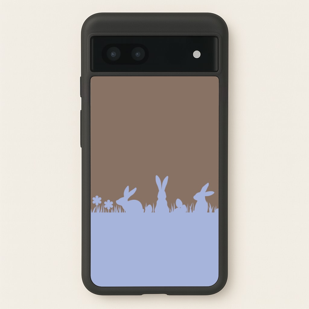 Bunny Outline - Easter Phone Case for Google Pixel 6a