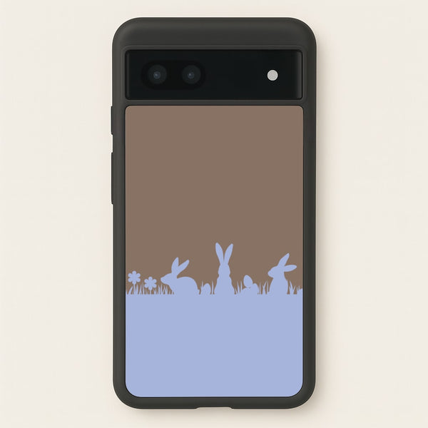 Bunny Outline - Easter Phone Case for Google Pixel 6a