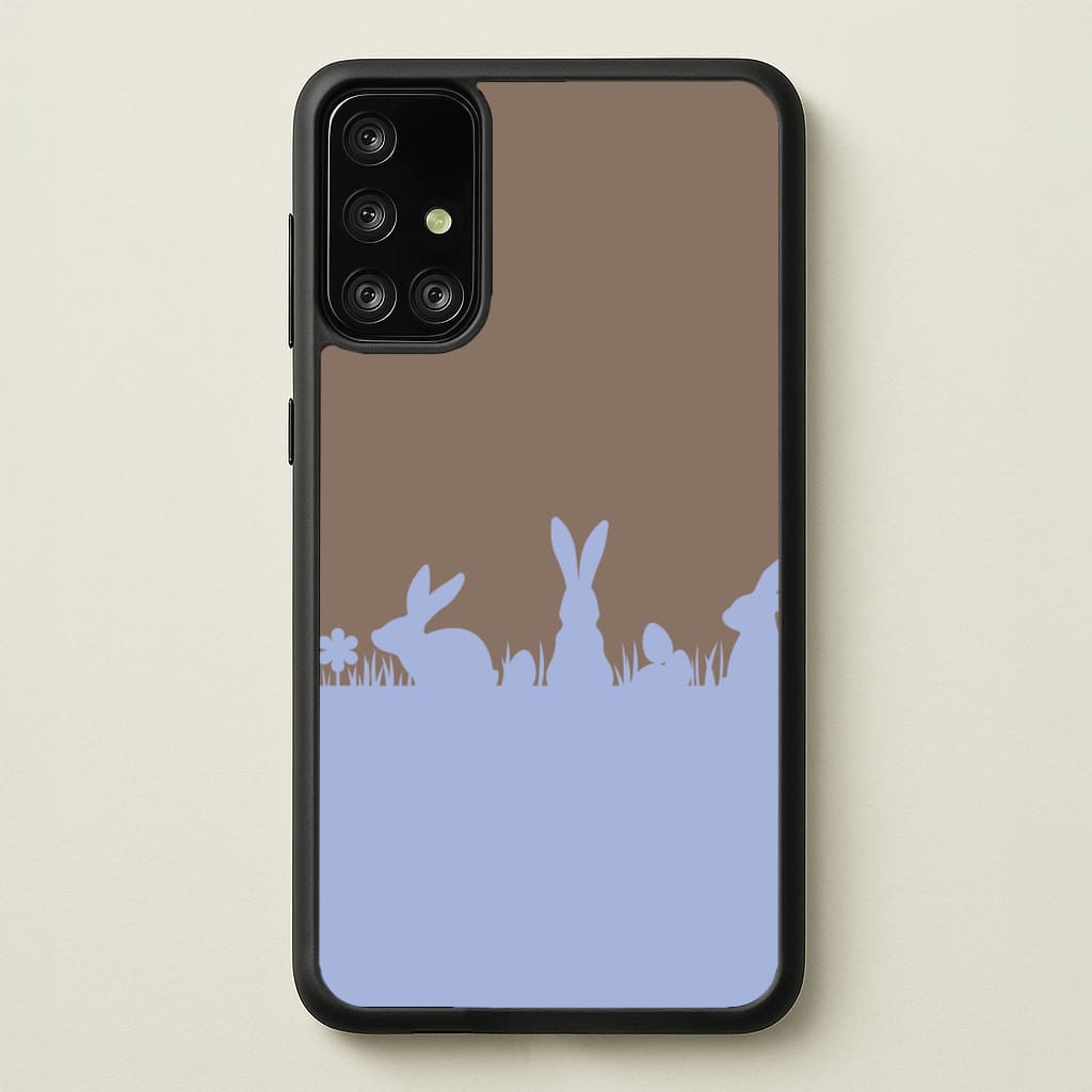 Bunny Outline - Easter Phone Case for Galaxy A71