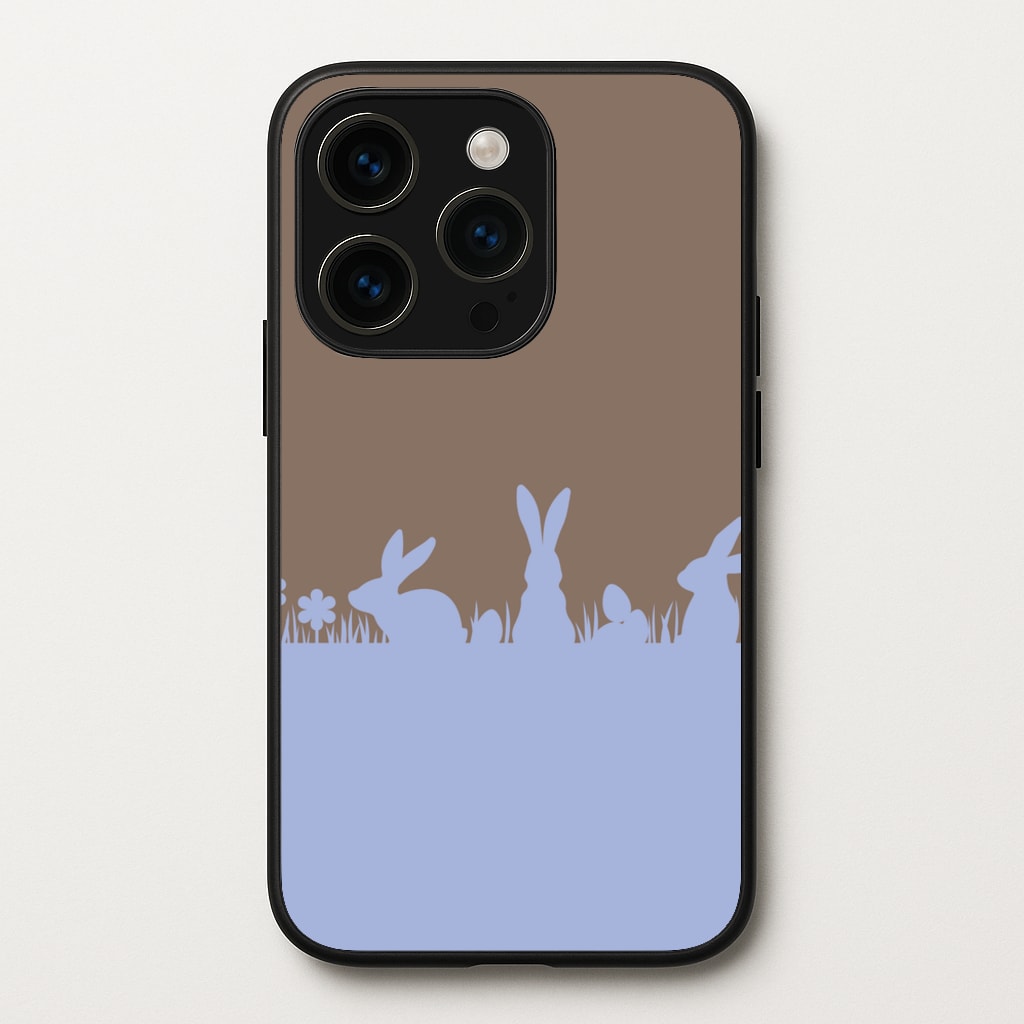 Bunny Outline - Easter Phone Case for iPhone 15 Pro Max