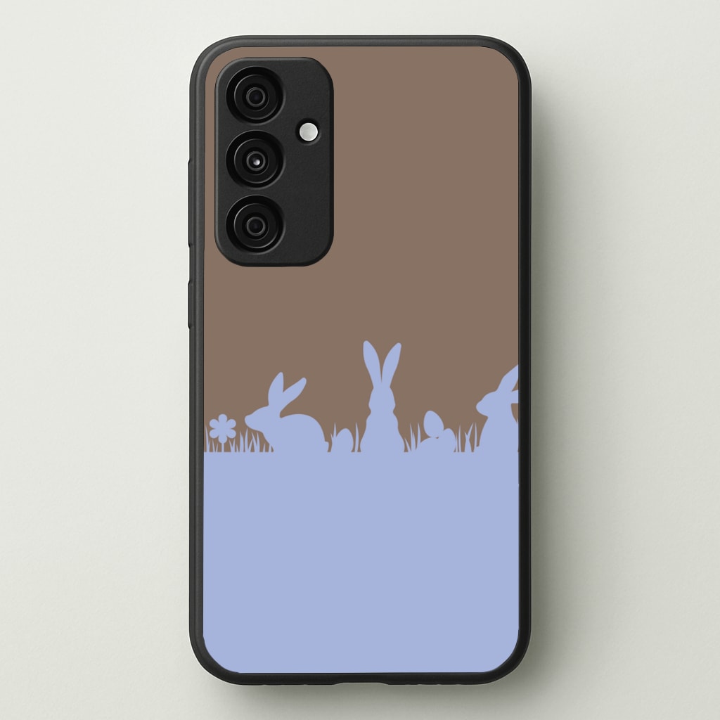Bunny Outline - Easter Phone Case for Galaxy A55