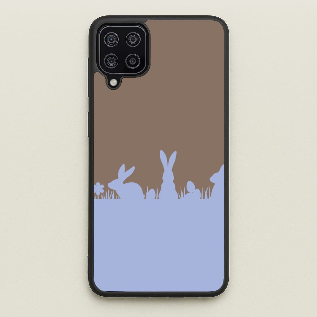 Bunny Outline - Easter Phone Case for Galaxy A12