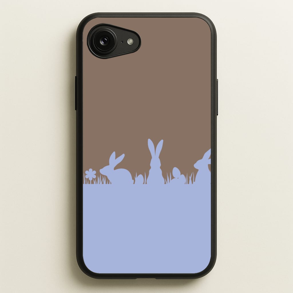 Bunny Outline - Easter Phone Case for iPhone 16e