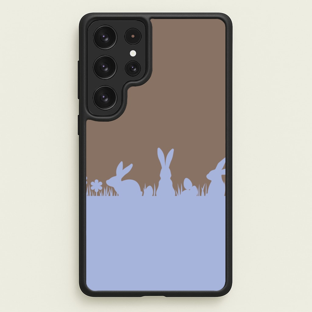 Bunny Outline - Easter Phone Case for Galaxy S23 Ultra