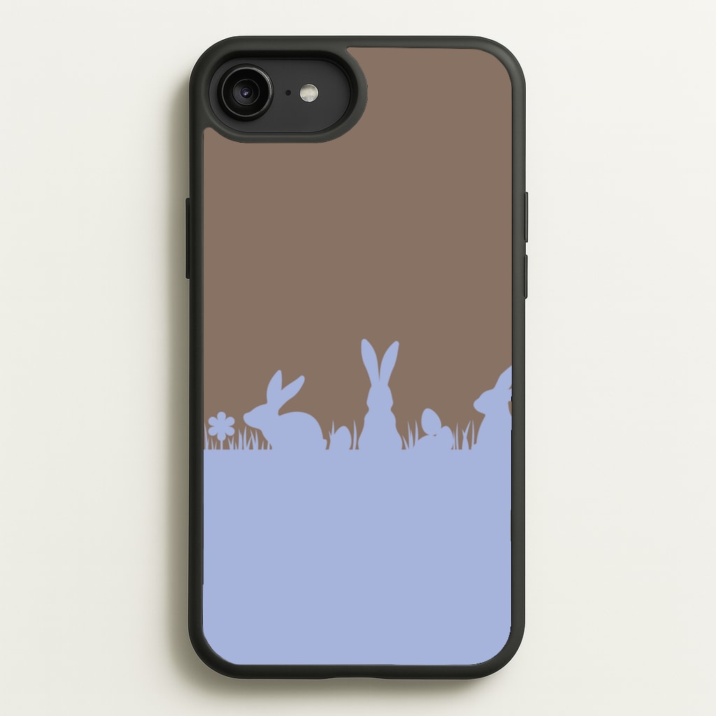 Bunny Outline - Easter Phone Case for iPhone 6 Plus / 7 Plus / 8 Plus