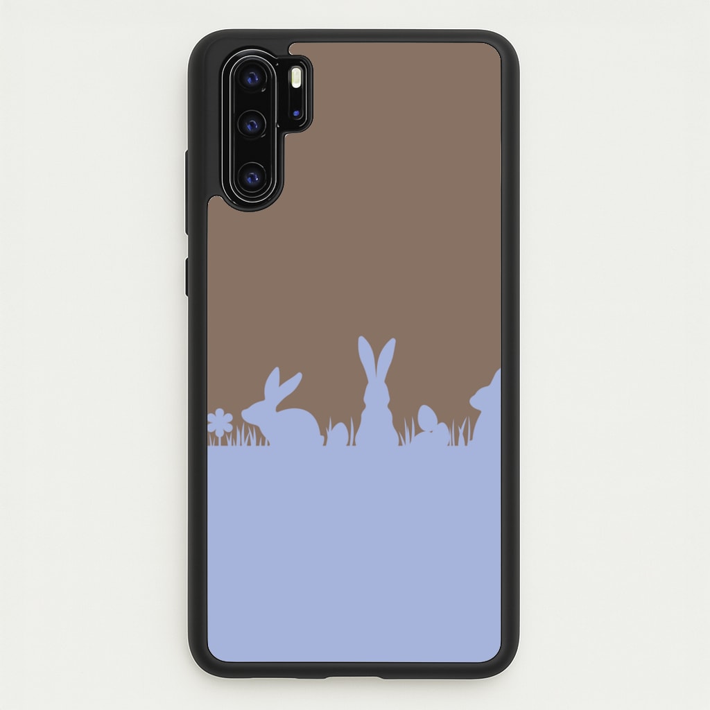 Bunny Outline - Easter Phone Case for Huawei P30 Pro