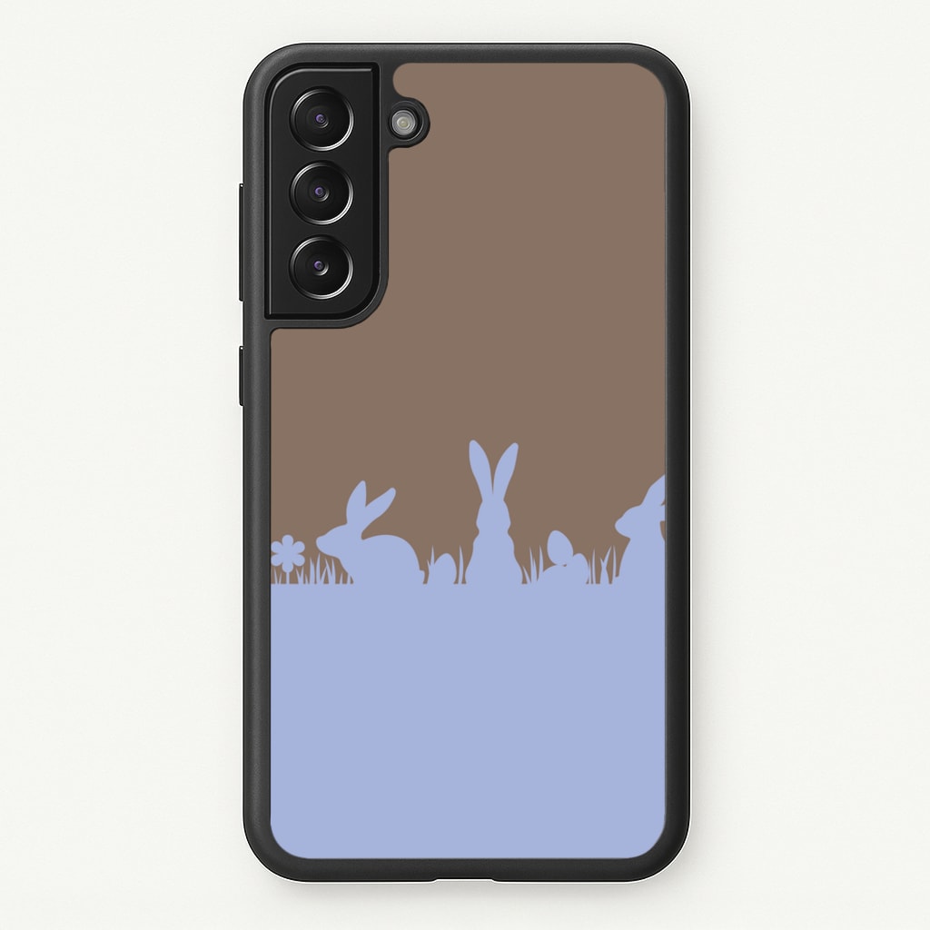 Bunny Outline - Easter Phone Case for Galaxy S21 Plus