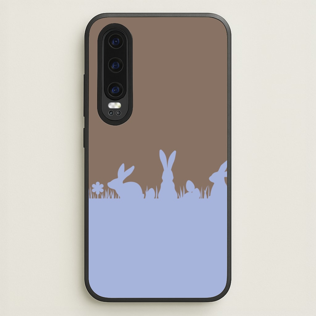 Bunny Outline - Easter Phone Case for Huawei P30