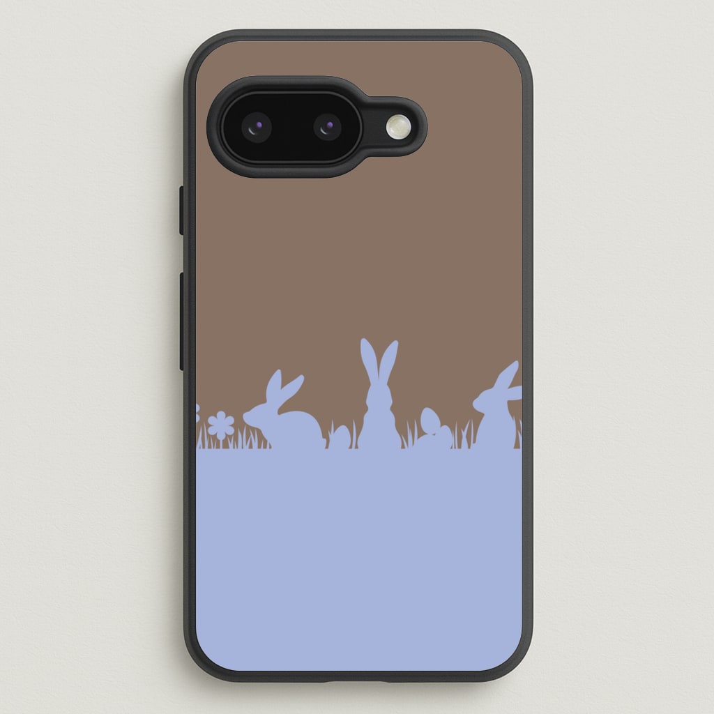 Bunny Outline - Easter Phone Case for Google Pixel 9a