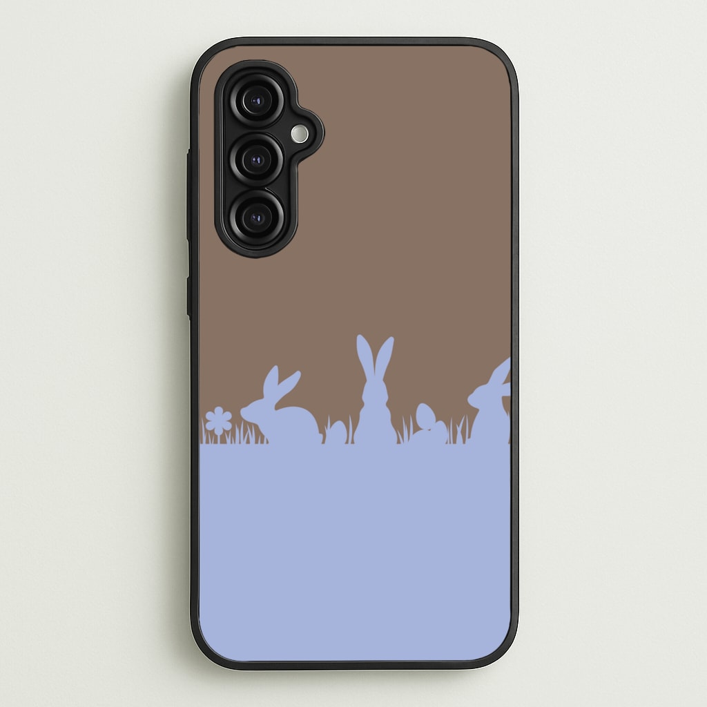 Bunny Outline - Easter Phone Case for Galaxy A14