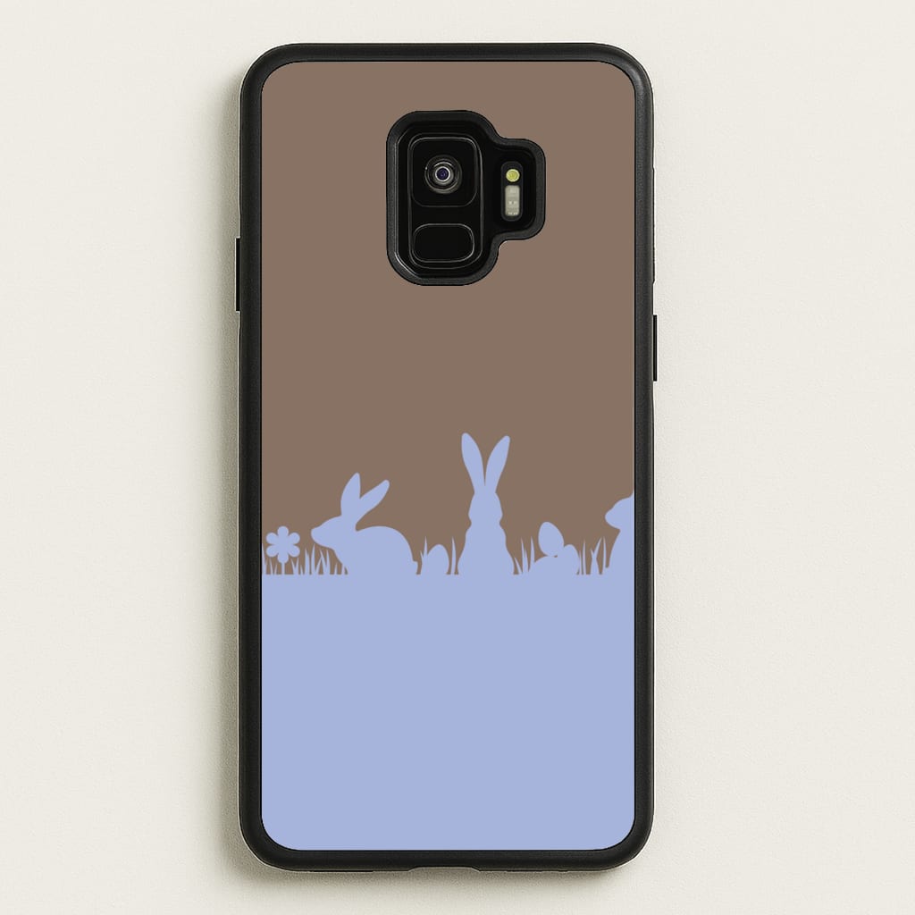 Bunny Outline - Easter Phone Case for Galaxy S9