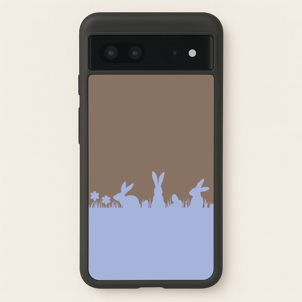 Bunny Outline - Easter Phone Case for Google Pixel 7
