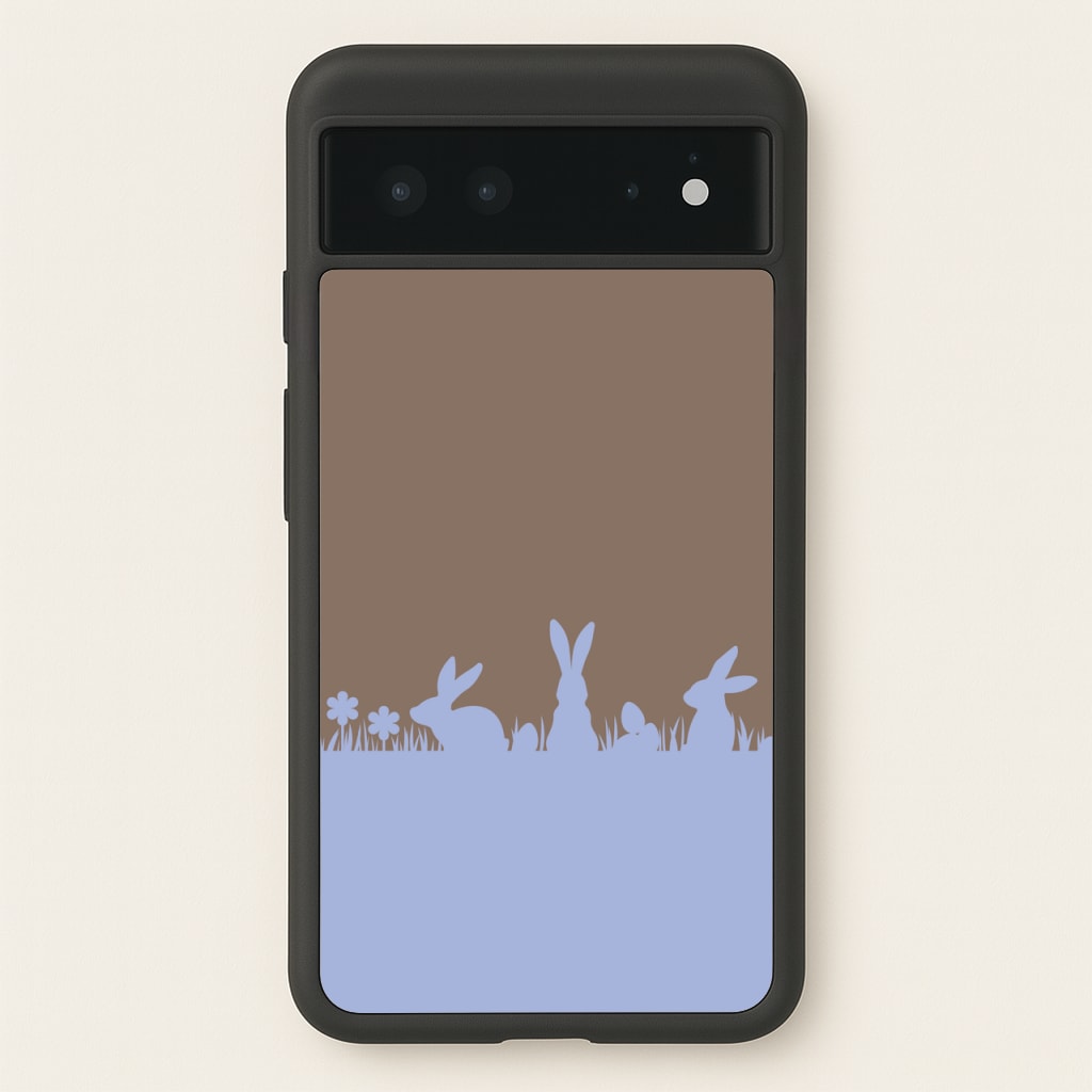 Bunny Outline - Easter Phone Case for Google Pixel 6