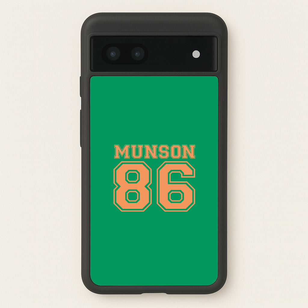 Munson 86 - Green - Stranger Things Phone Case for Google Pixel 7a