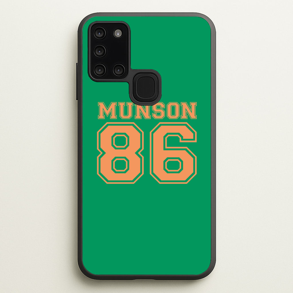Munson 86 - Green - Stranger Things Phone Case for Galaxy A21s