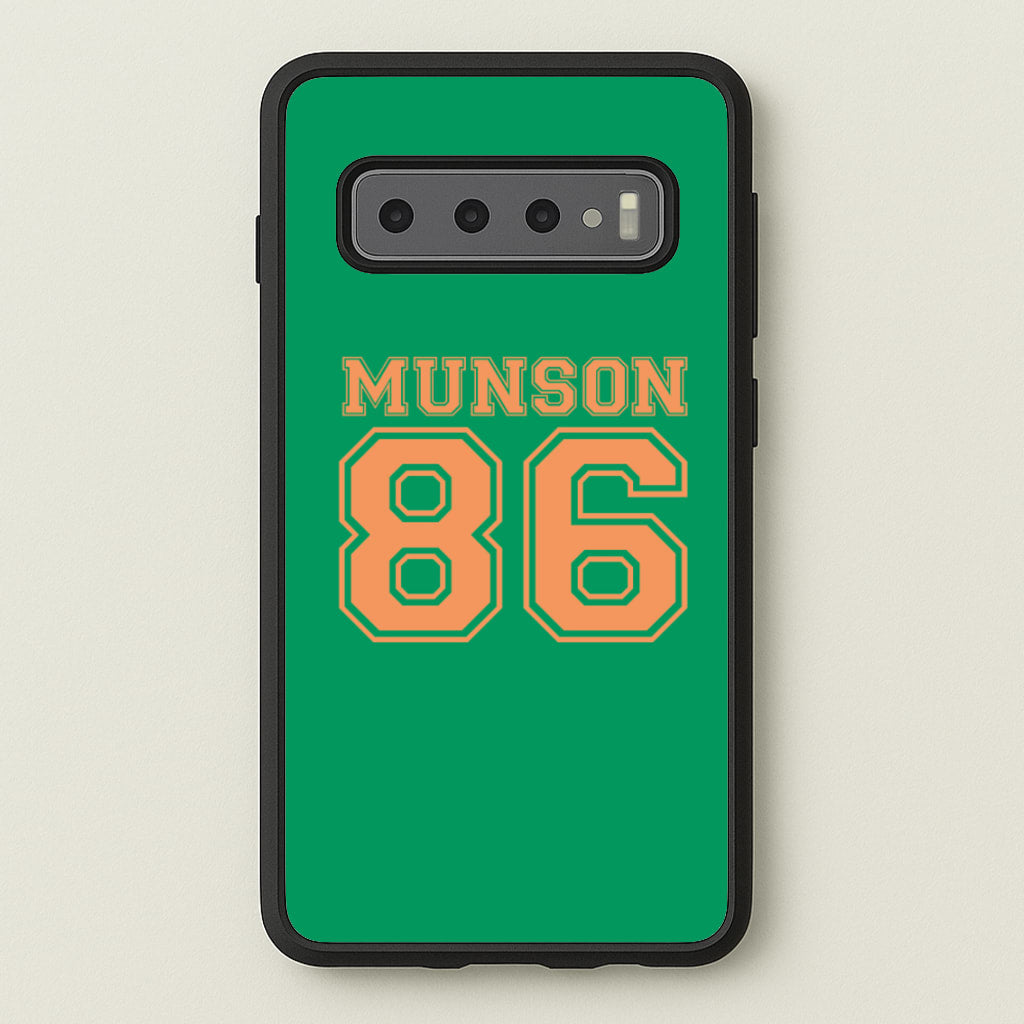Munson 86 - Green - Stranger Things Phone Case for Galaxy S10 Plus
