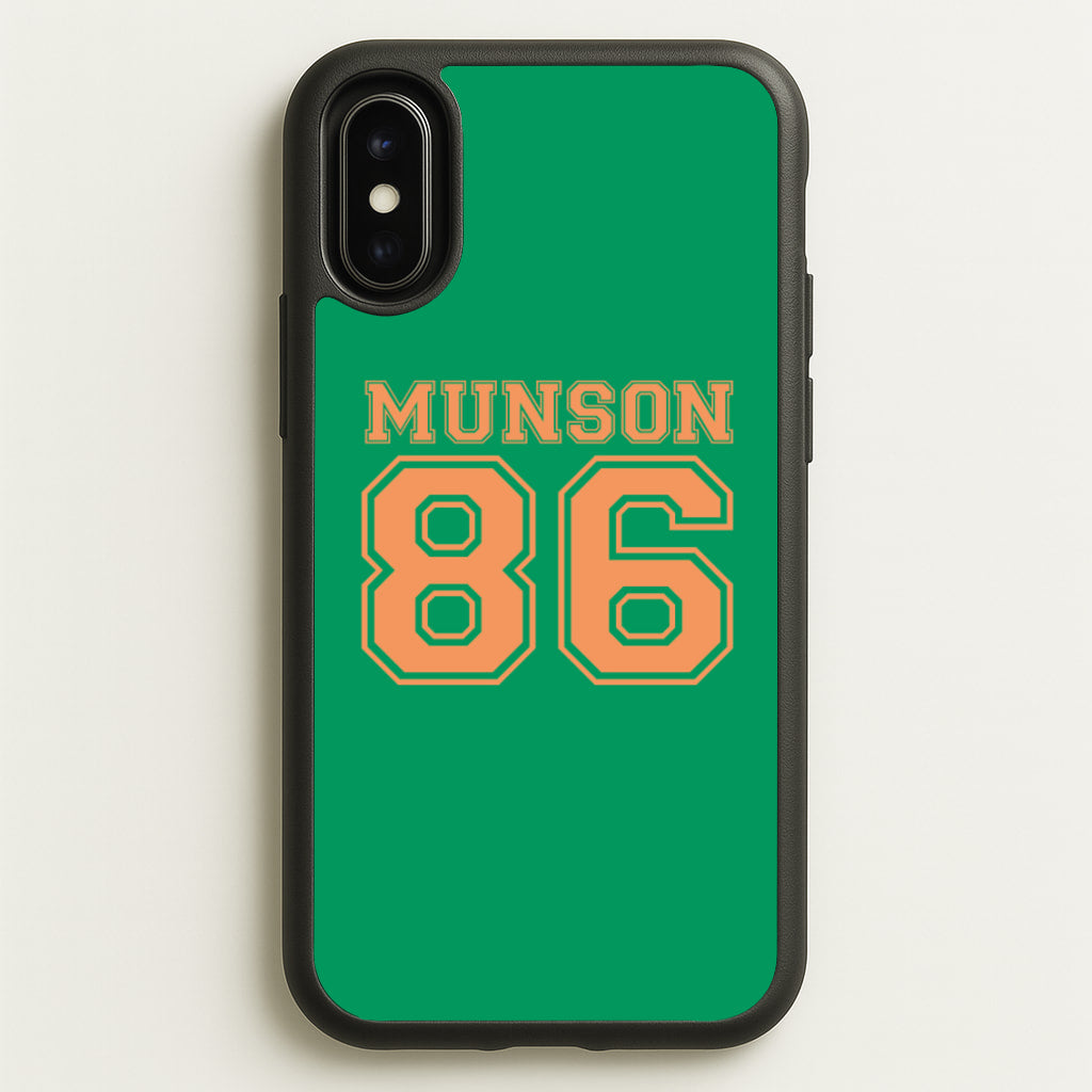 Munson 86 - Green - Stranger Things Phone Case for iPhone X / XS