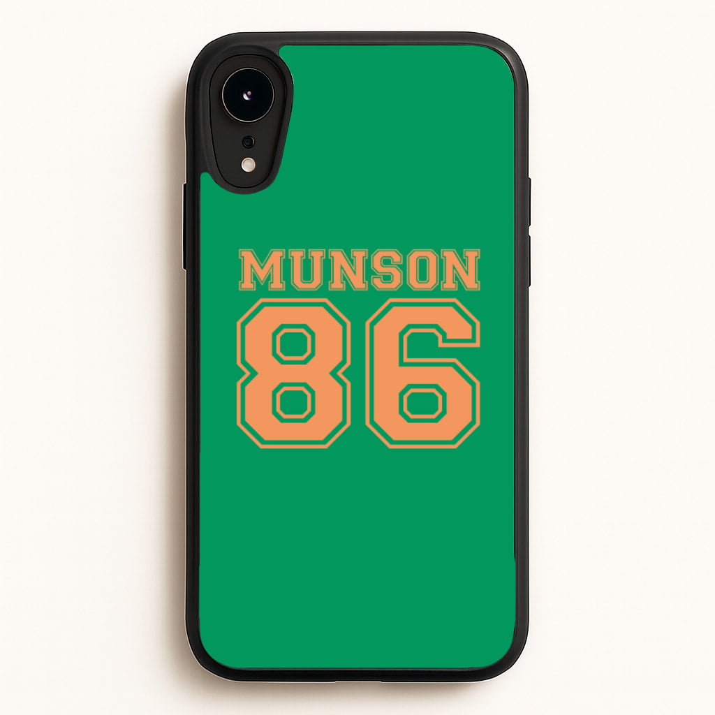Munson 86 - Green - Stranger Things Phone Case for iPhone XR